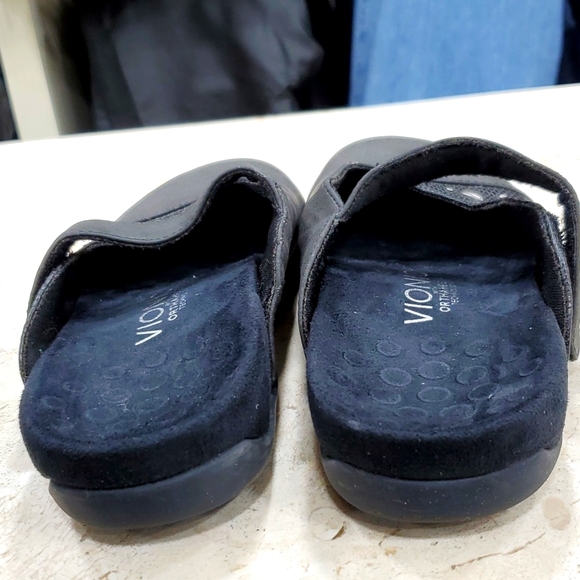 Vionic Kristin mules women's size 6 gray adjustable strap Orthaheel technology - Picture 9 of 11